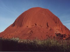 Ayers Rock, vom Osten aus Ayers Rock, vom Osten aus