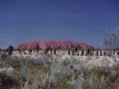 Ayers Rock, vom Sunset Point aus Ayers Rock, vom Sunset Point aus