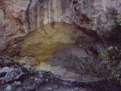 Schwefel fauchendes Loch, Wai-o-tapu Schwefel fauchendes Loch, Wai-o-tapu