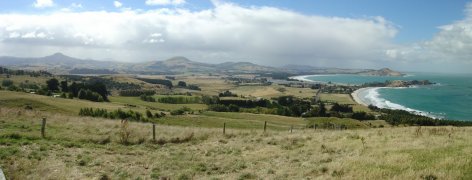 Aussicht nördlich von Dunedin Aussicht nördlich von Dunedin