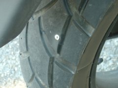 Michelin Anakee - Schraube eingefahren Michelin Anakee - Schraube eingefahren