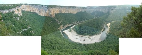 Panorama der Ardecheschlucht Panorama der Ardecheschlucht